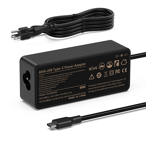 Rocketek Power Supply 65W Type-C AC Adapter